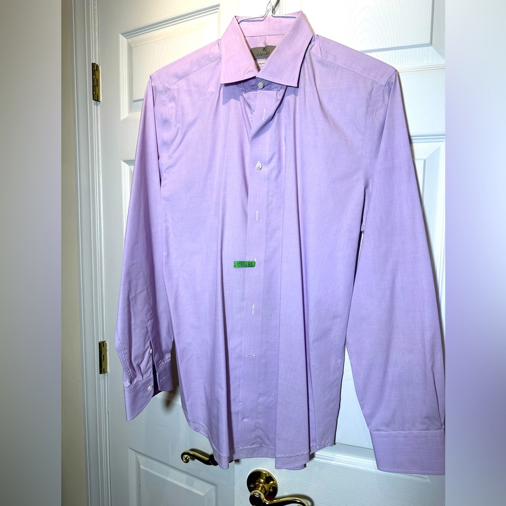 Canali lavender dress shirt 41/16”
